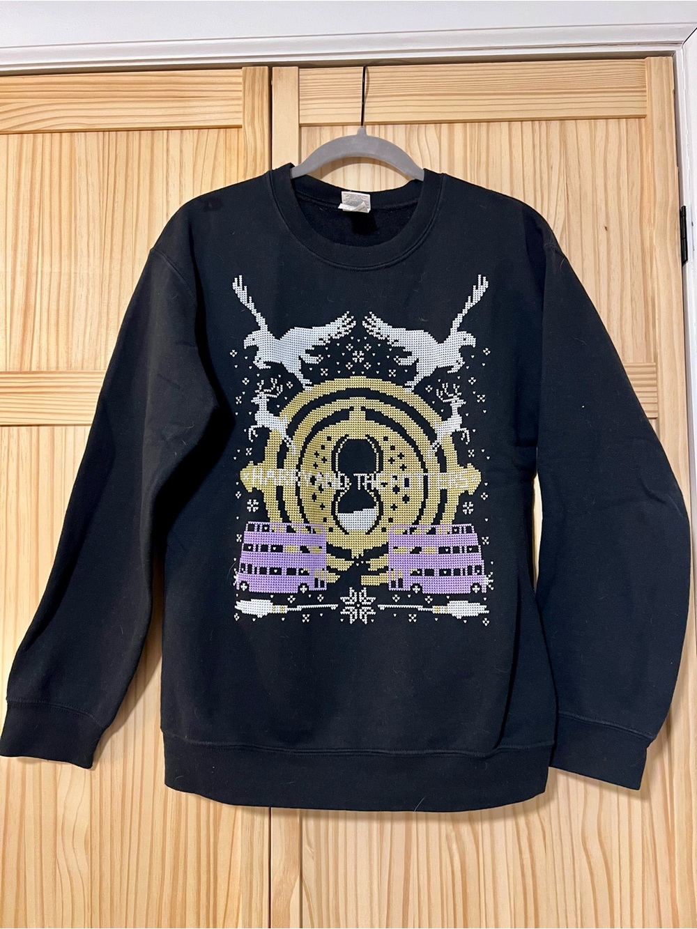 Harry Potter Black Crewneck Ugly Christmas Sweatshirt